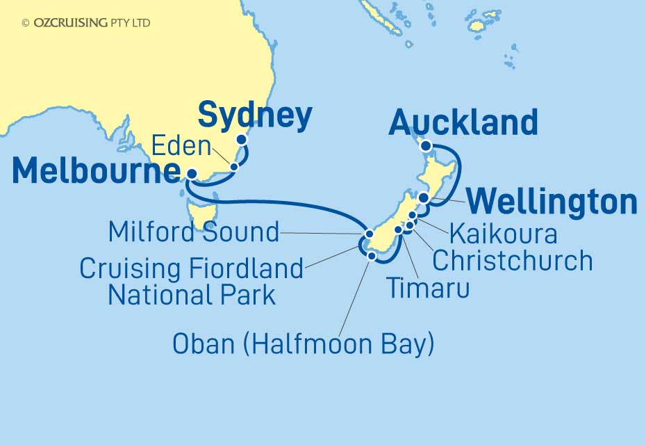 Seabourn Quest Auckland to Sydney - Ozcruising.com.au