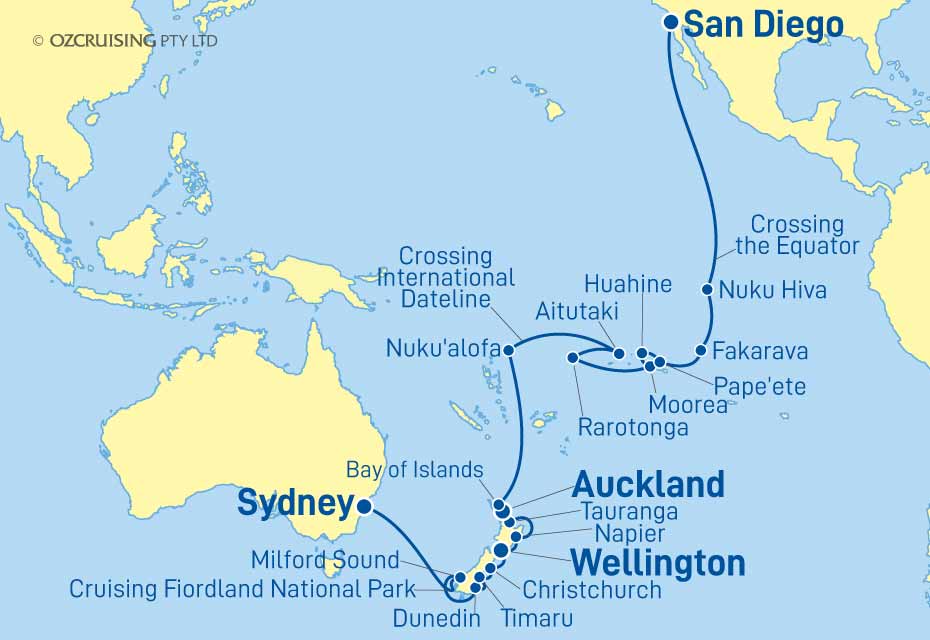 ms Volendam Sydney to San Diego - Cruises.com.au