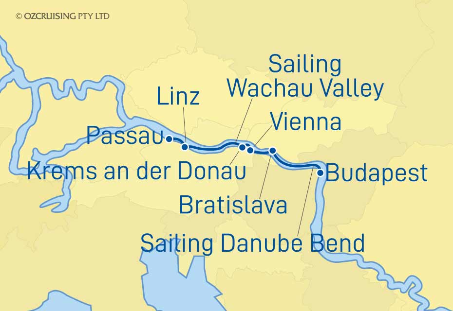 Viking Ingvi Budapest to Passau - Ozcruising.com.au
