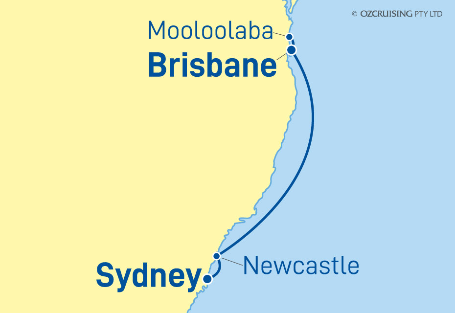 Resilient Lady Sydney to Brisbane - Cruises.com.au