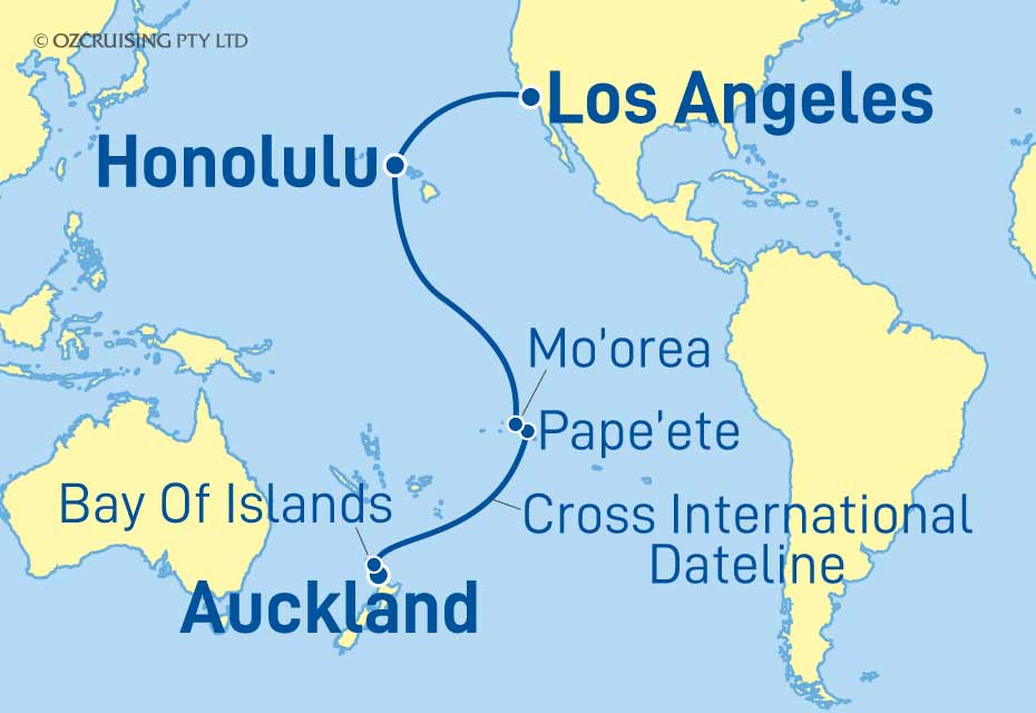 Discovery Princess Auckland to Los Angeles - Cruises.com.au