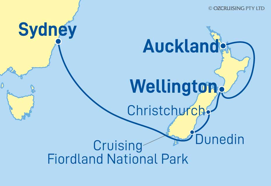 Discovery Princess Auckland to Sydney - Ozcruising.com.au