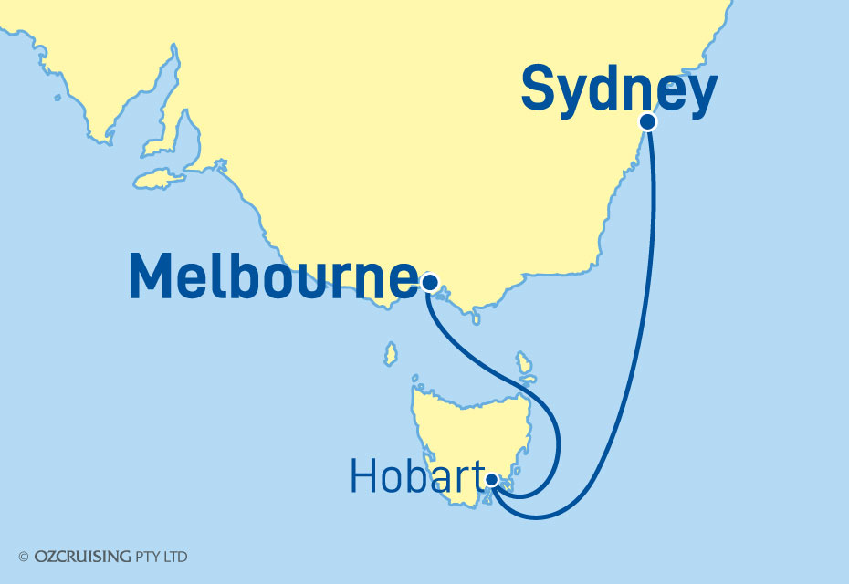 Crown Princess Melbourne to Sydney - Ozcruising.com.au