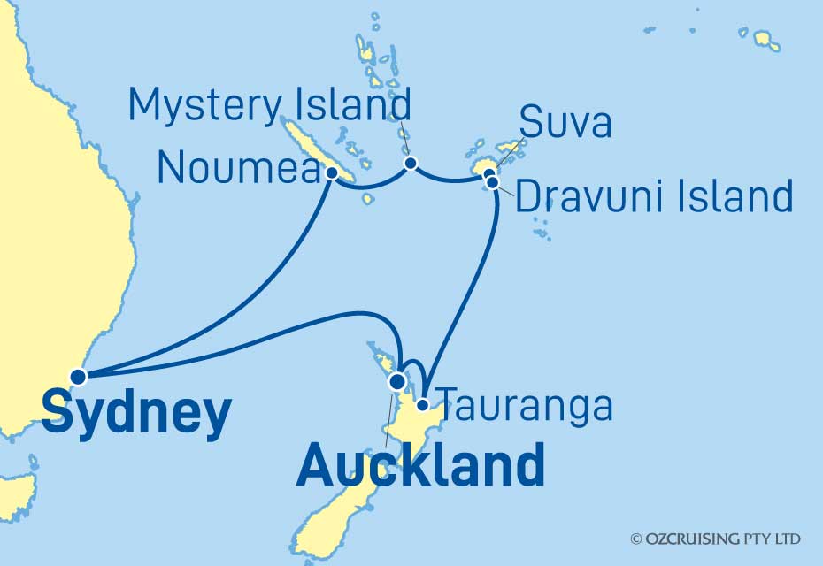 Crown Princess South Pacifc & NZ - Ozcruising.com.au