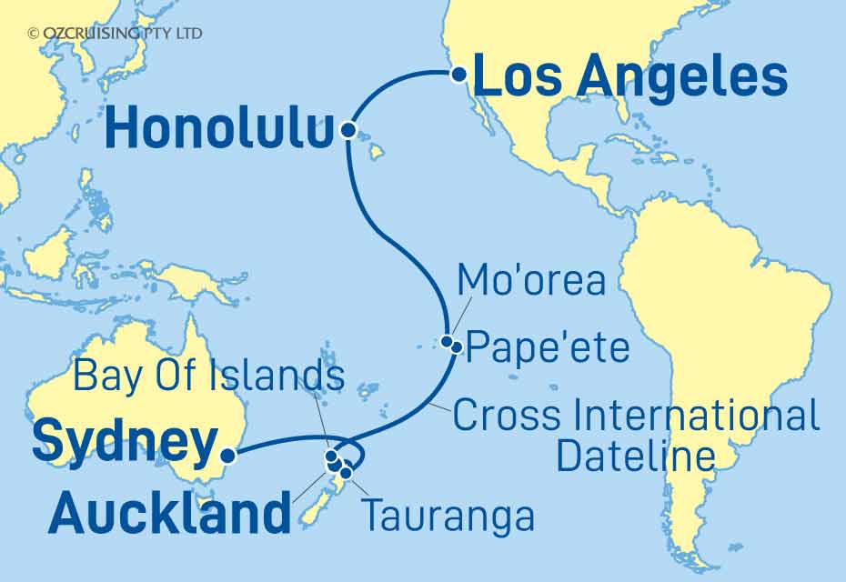 Discovery Princess Sydney to Los Angeles - Cruises.com.au