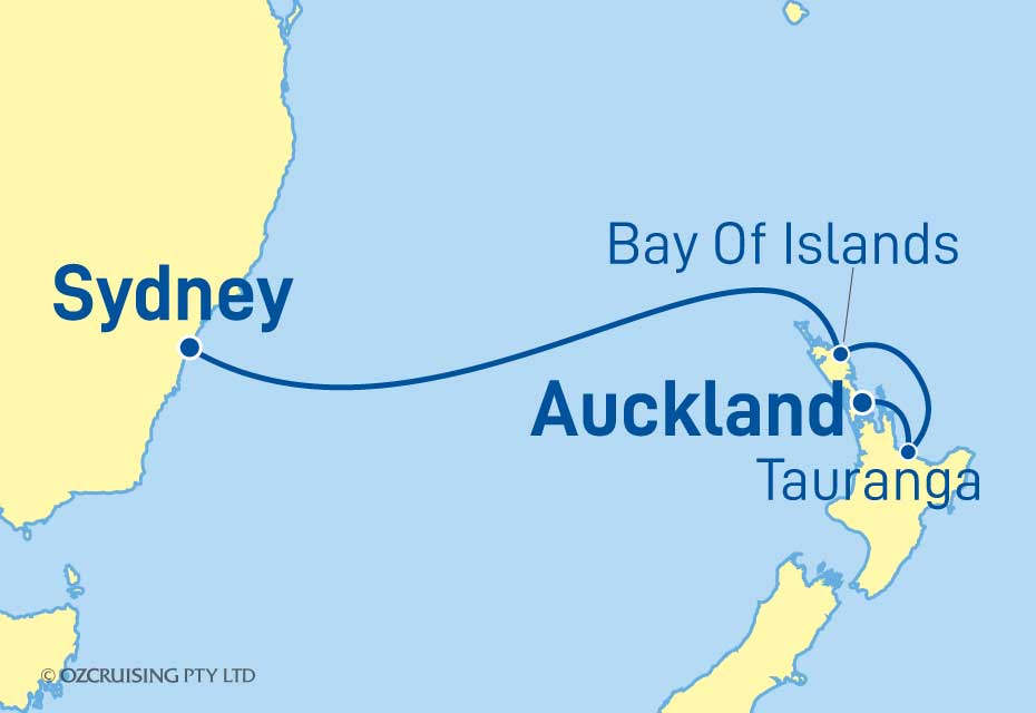 Regal Princess Sydney to Auckland - Ozcruising.com.au