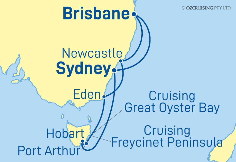 Grand Princess Sydney & Tasmania - Ozcruising.com.au