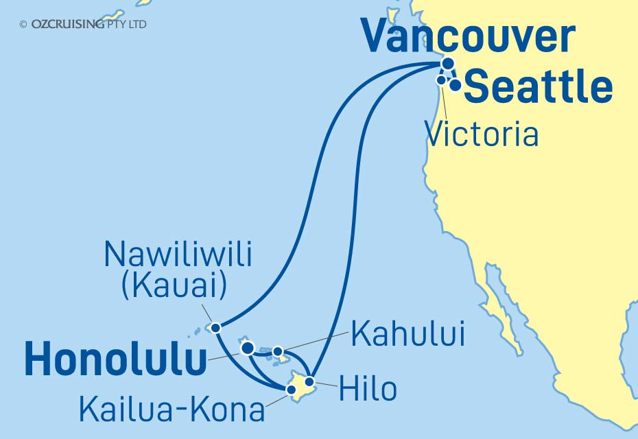 ms Koningsdam Hawaii, Seattle & Victoria - Cruises.com.au