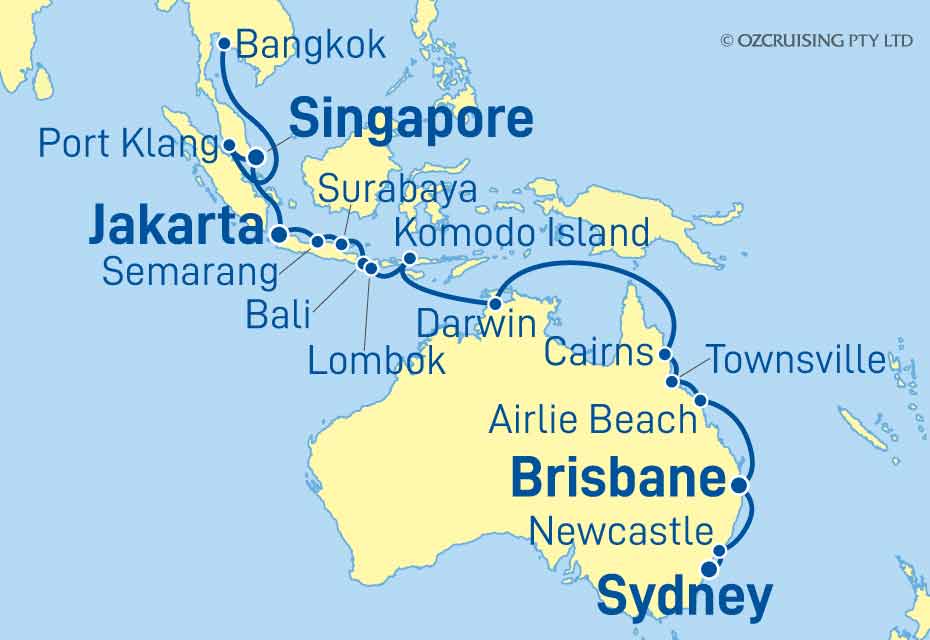 Viking Orion Sydney to Bangkok (Laem Chabang) - Cruises.com.au