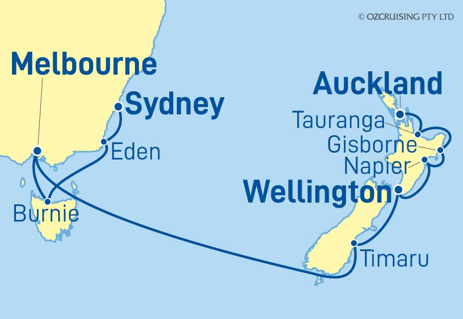 Norwegian Spirit Auckland to Sydney - Ozcruising.com.au
