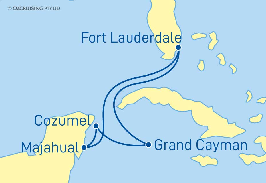 7 Night Majahual, Cozumel & Grand Cayman Cruise on the Sun Princess