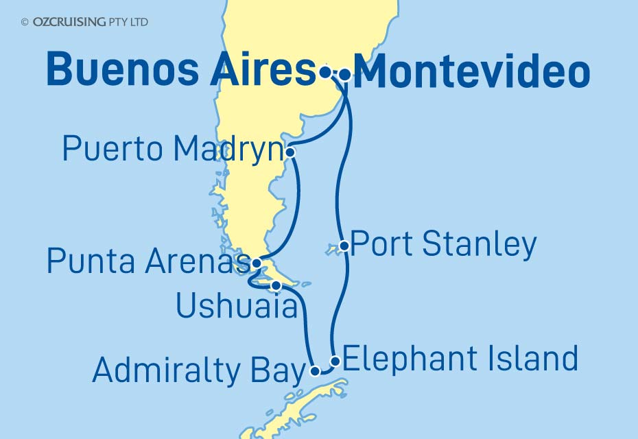Norwegian Star South America, Antarctica & Port Stanley - Ozcruising.com.au