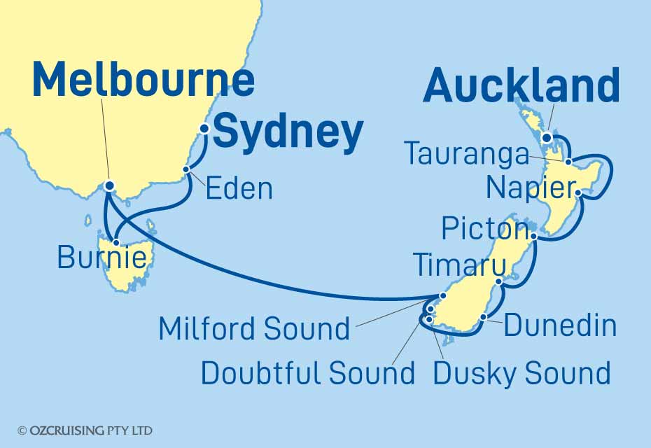 Norwegian Spirit Auckland to Sydney - Ozcruising.com.au
