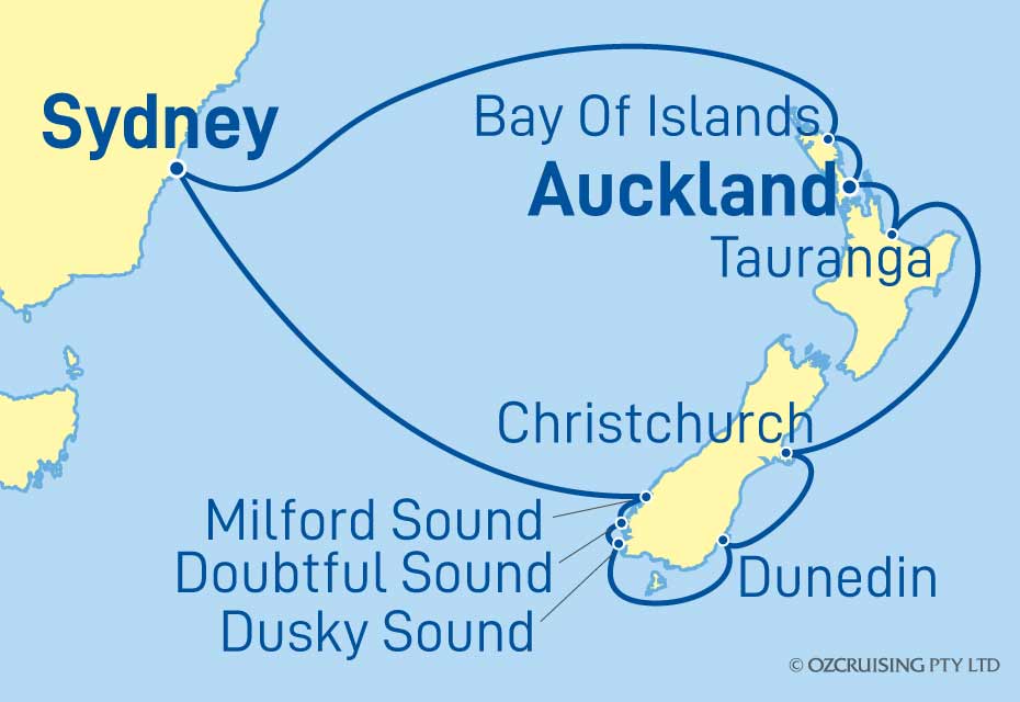 Ovation Of The Seas New Zealand - Ozcruising.com.au