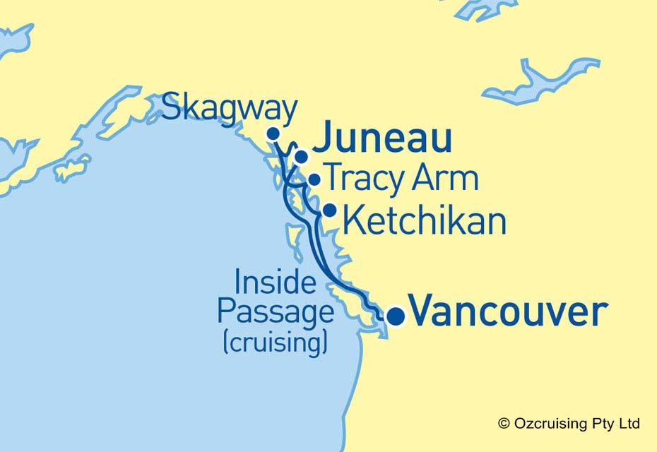 ms Westerdam Alaska - Tracy Arm - Cruises.com.au
