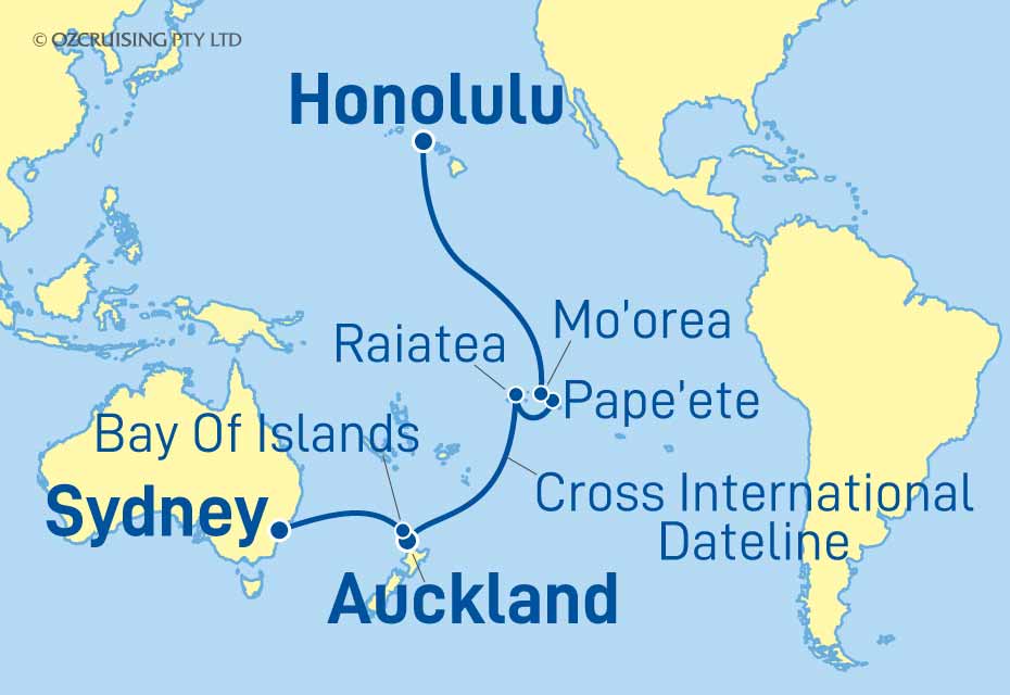Celebrity Edge Sydney to Honolulu - Ozcruising.com.au