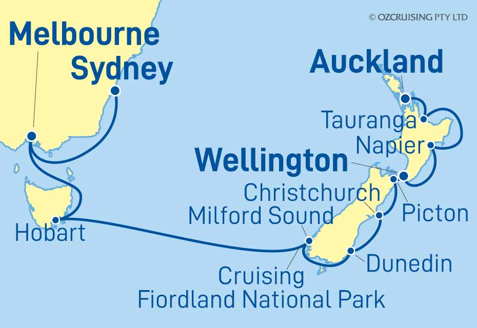 ms Westerdam Sydney to Auckland - Cruises.com.au