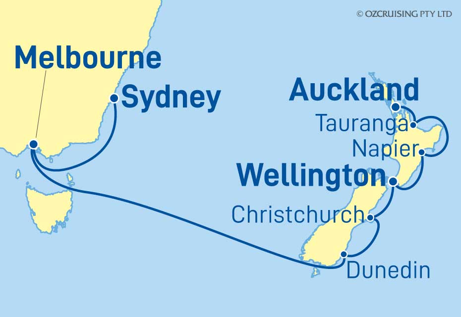 Viking Venus Sydney to Auckland - Ozcruising.com.au