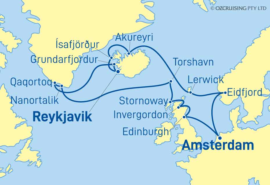 Nieuw Statendam UK, Iceland & Greenland - Cruises.com.au