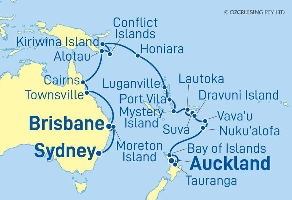 ms Noordam Queensland, PNG & South Pacific - Cruises.com.au