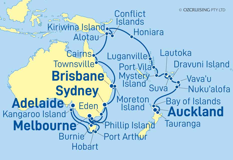 ms Noordam Australia & South Pacific - Cruises.com.au