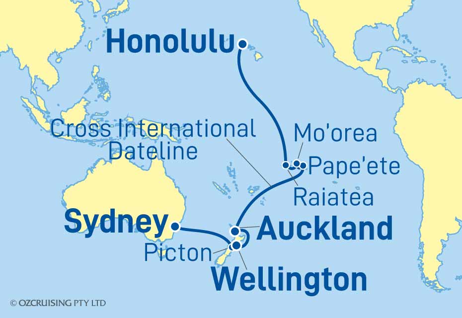 Quantum of the Seas Sydney to Honolulu - Ozcruising.com.au