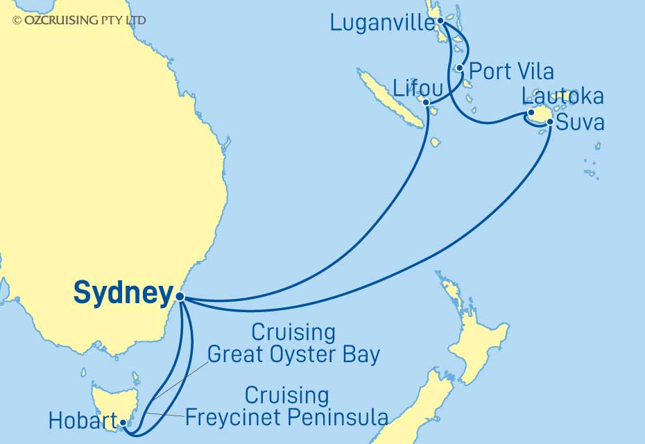 Queen Elizabeth South Pacific Islands & Australia - Cruises.com.au