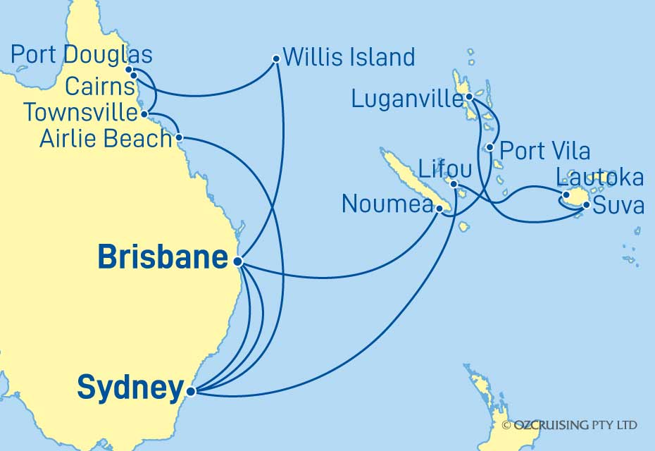 Queen Elizabeth Queensland & South Pacific Islands - Cruises.com.au
