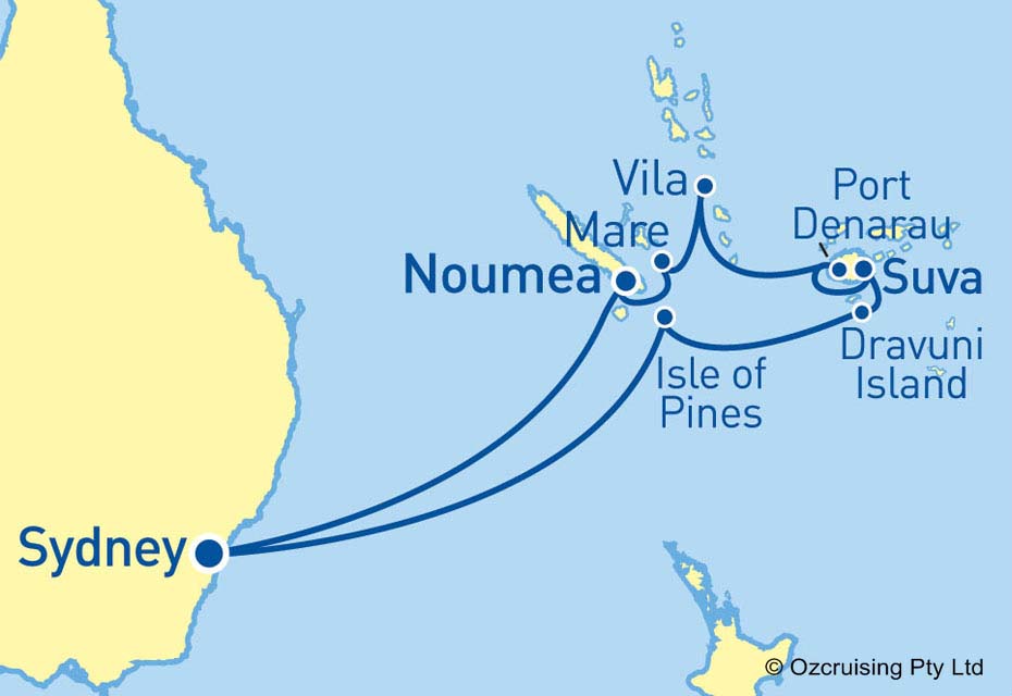 Pacific Jewel South Pacific & Fiji - Cruises.com.au
