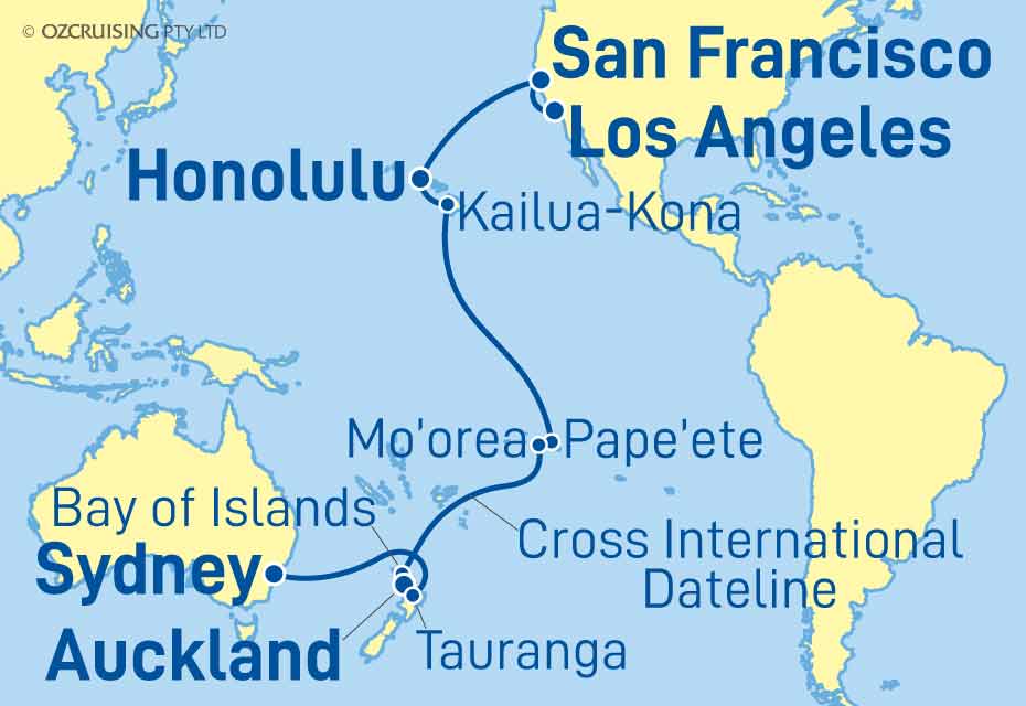 Queen Mary 2 Los Angeles to Sydney - Cruises.com.au