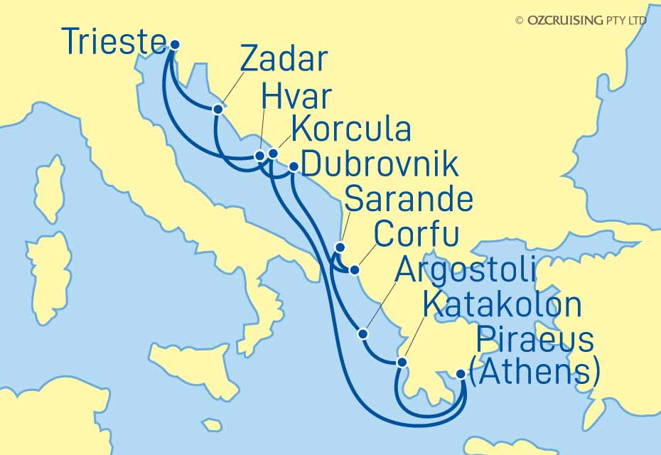 ms Oosterdam Croatia & Greece - Ozcruising.com.au