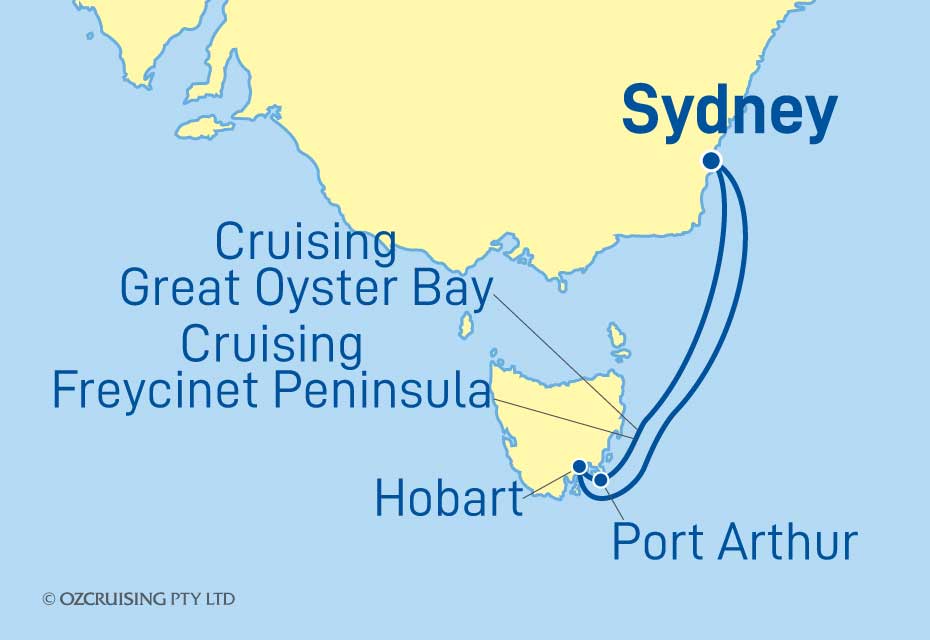 Queen Elizabeth Tasmania - Cruises.com.au