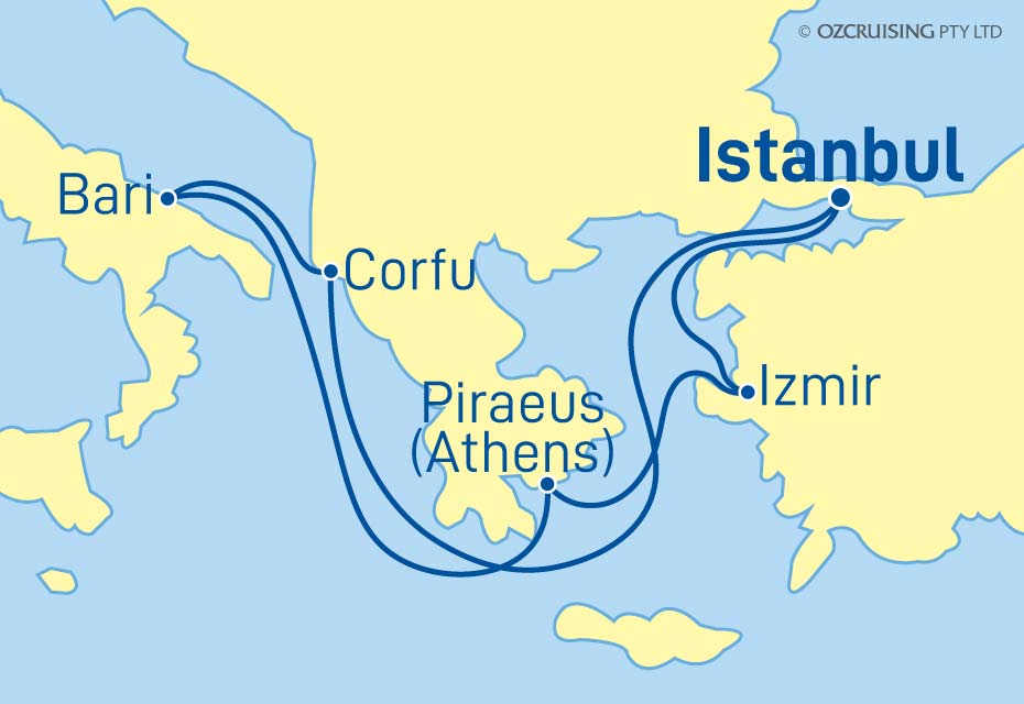 MSC Sinfonia Turkey, Greece & Italy - Ozcruising.com.au