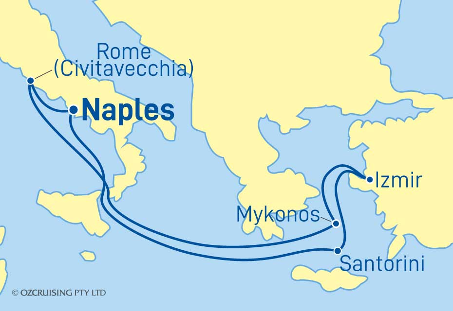MSC Divina Greece, Izmir & Naples - Ozcruising.com.au