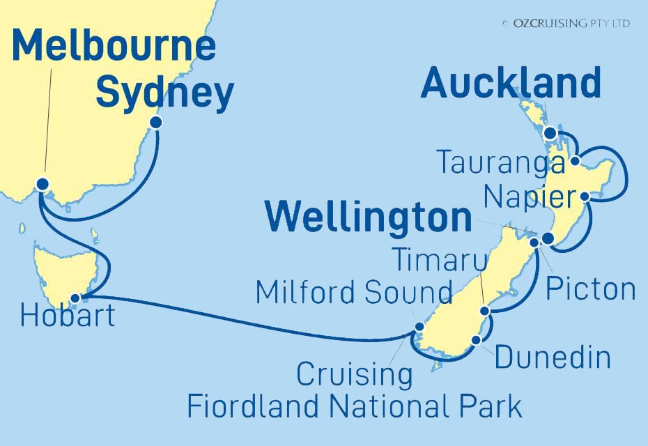 ms Westerdam Sydney to Auckland - Ozcruising.com.au