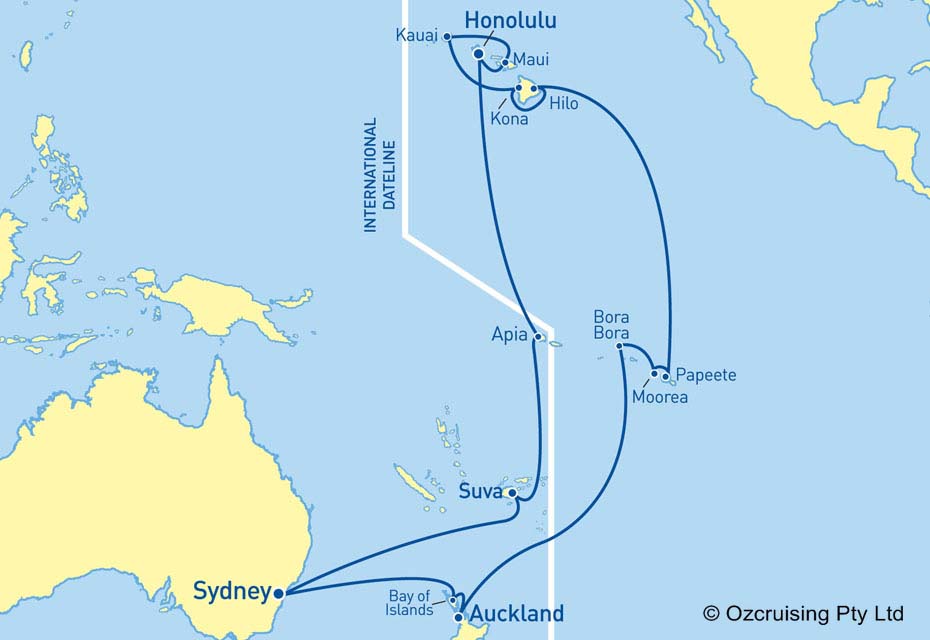 Dawn Princess Hawaii and Tahiti - Cruises.com.au
