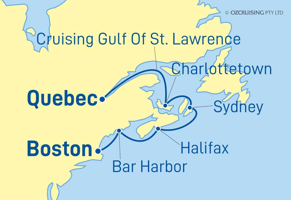 cruises quebec city to boston