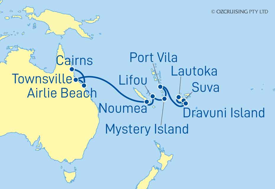 Norwegian Sun Lautoka to Cairns - Ozcruising.com.au