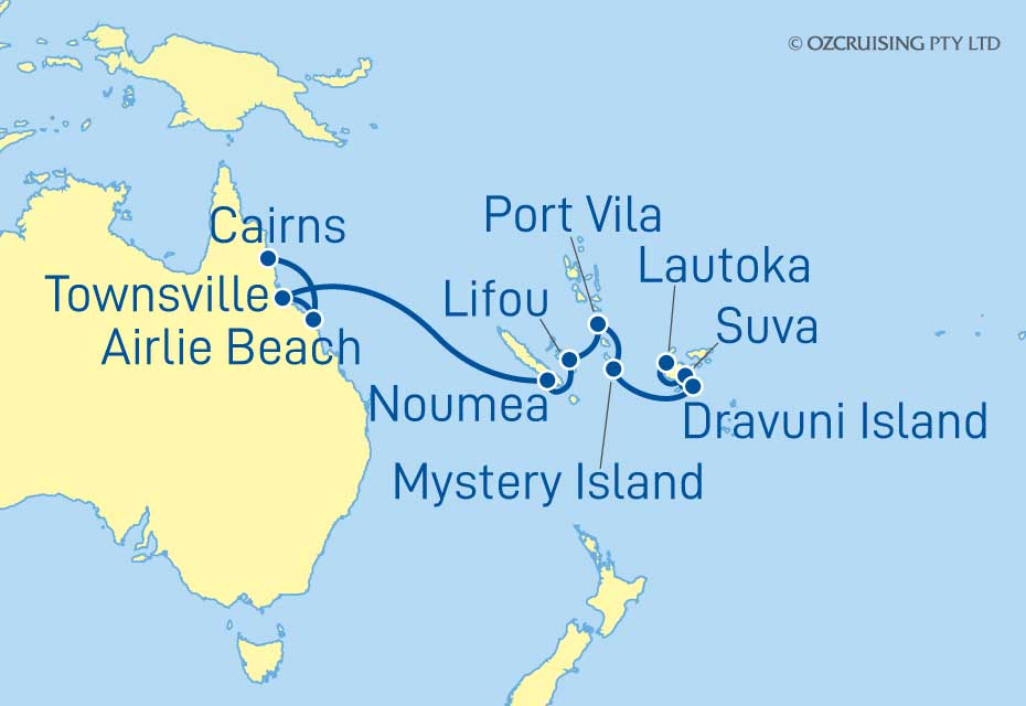 Norwegian Sun Cairns to Lautoka - Ozcruising.com.au