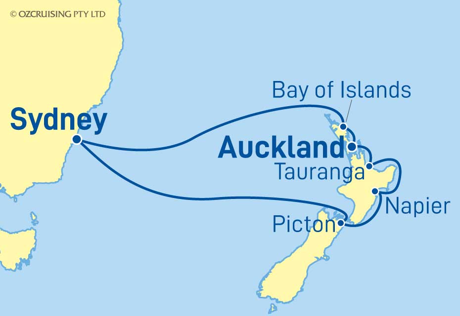 Anthem Of The Seas New Zealand - Ozcruising.com.au