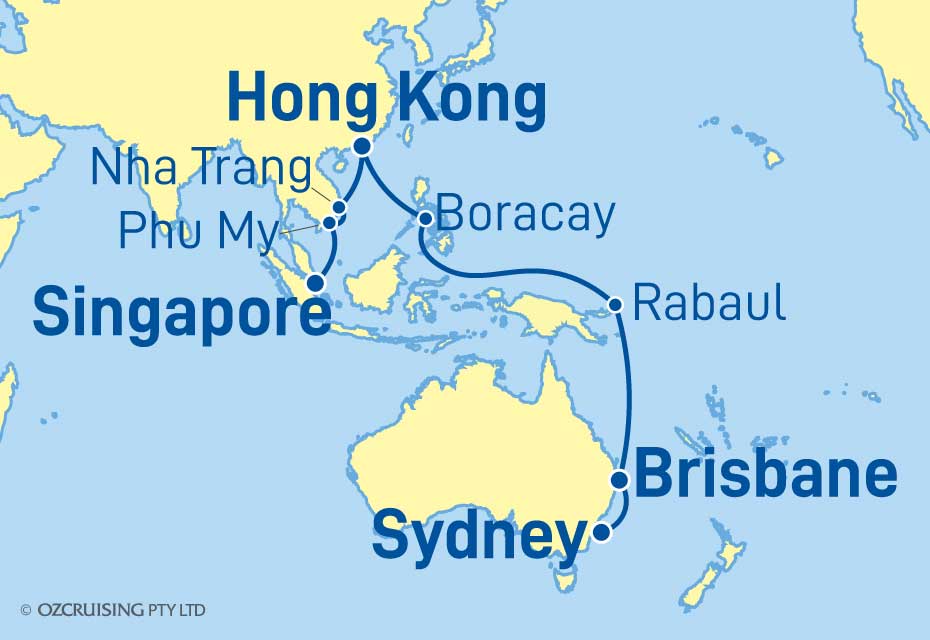 Coral Princess Sydney to Singapore - Cruises.com.au