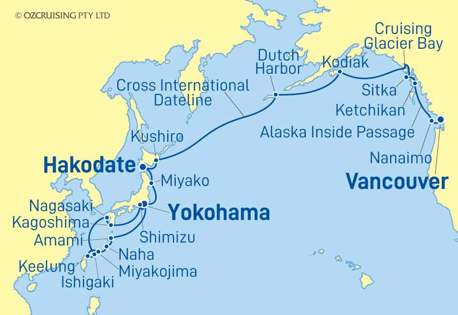 Seabourn Quest Yokohama to Vancouver - CruiseLovers.com.au