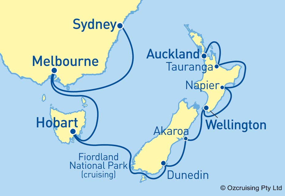 ms Noordam Auckland to Sydney - Ozcruising.com.au