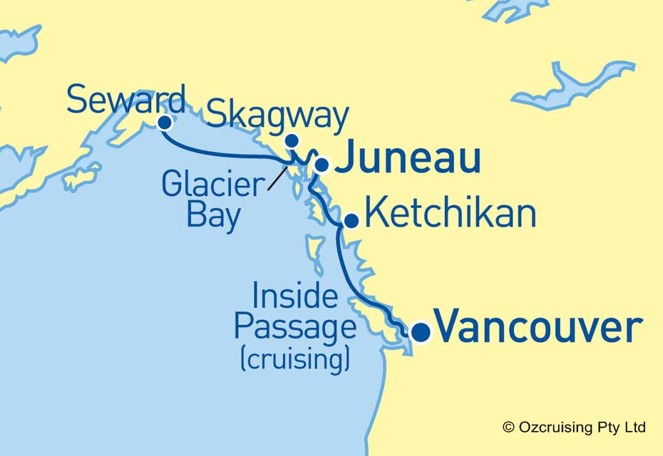 ms Noordam Vancouver to Seward - Cruises.com.au