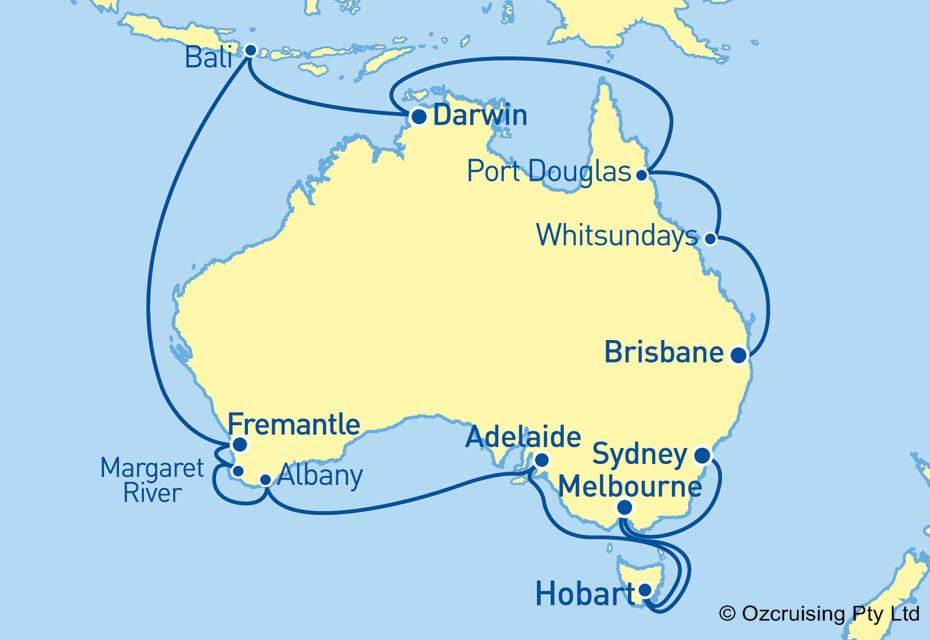 Diamond Princess Sydney to Brisbane - Ozcruising.com.au