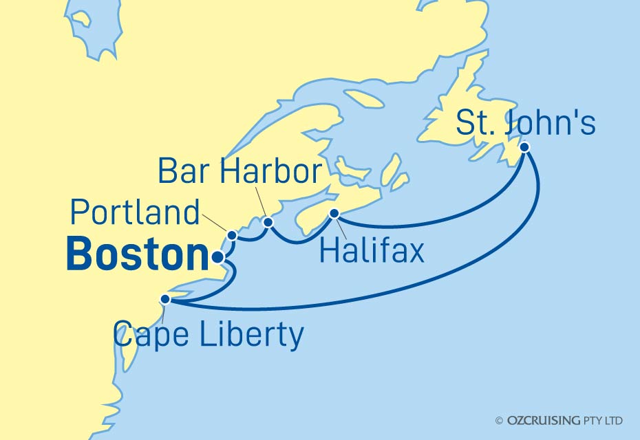 Adventure Of The Seas New England - Ozcruising.com.au