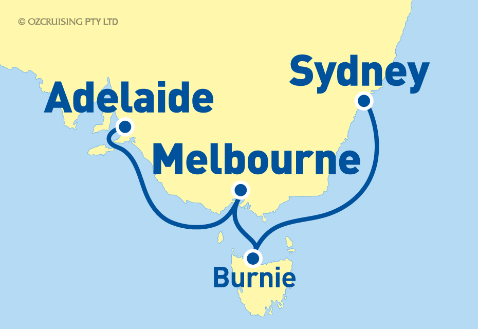 Vasco da Gama Sydney to Adelaide - Ozcruising.com.au