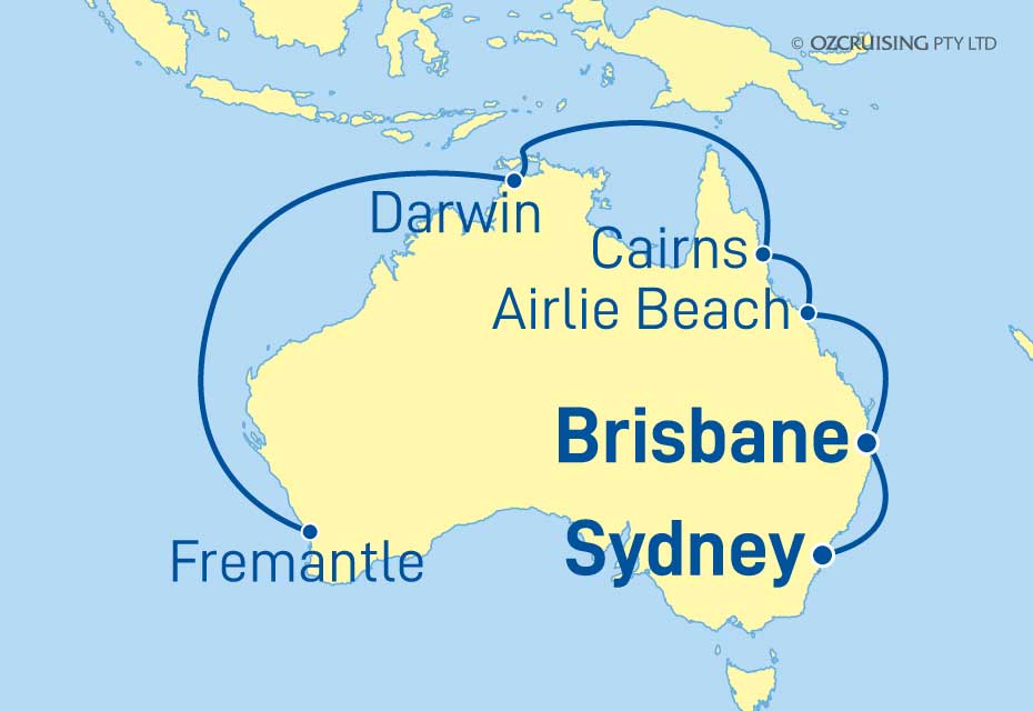 Queen Elizabeth Sydney to Perth - Ozcruising.com.au