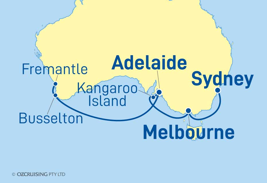 Queen Elizabeth Fremantle to Sydney - Ozcruising.com.au