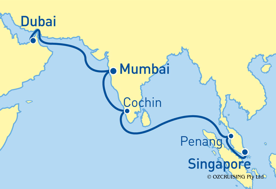 Explorer Of The Seas Singapore to Dubai - Ozcruising.com.au